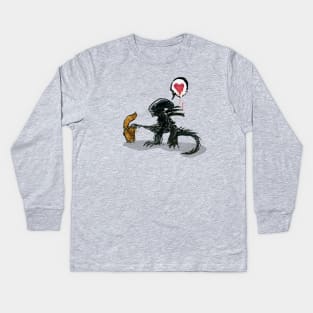 Jonesing For Some Love Kids Long Sleeve T-Shirt